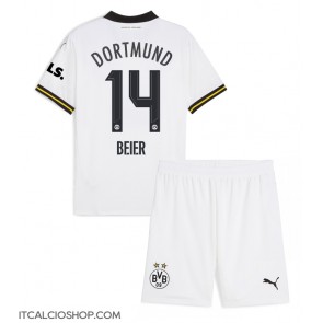 Borussia Dortmund Maximilian Beier #14 Terza Maglia Bambino 2024-25 Manica Corta (+ Pantaloni corti)
